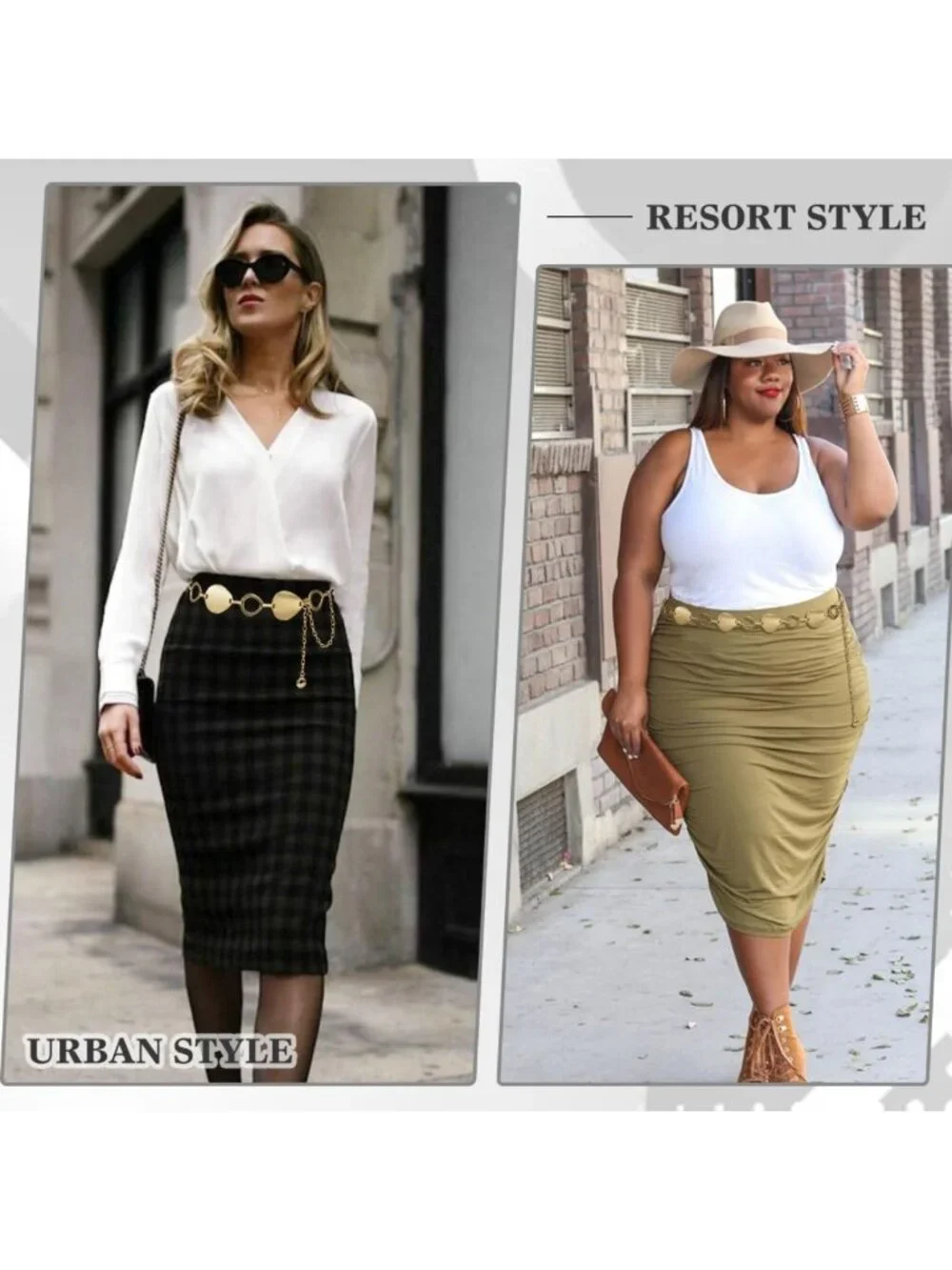 Chic Metal Chain Belt for Dresses - Stylish Women's Waist Accessory